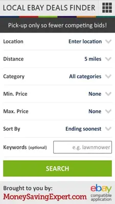 Local Ebay Deals Finder android App screenshot 4